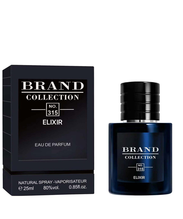 عطر جیبی مردانه برند کالکشن Brand Collection مدل دیور ساواج الکسیر315 حجم 25 میلی‌لیتر