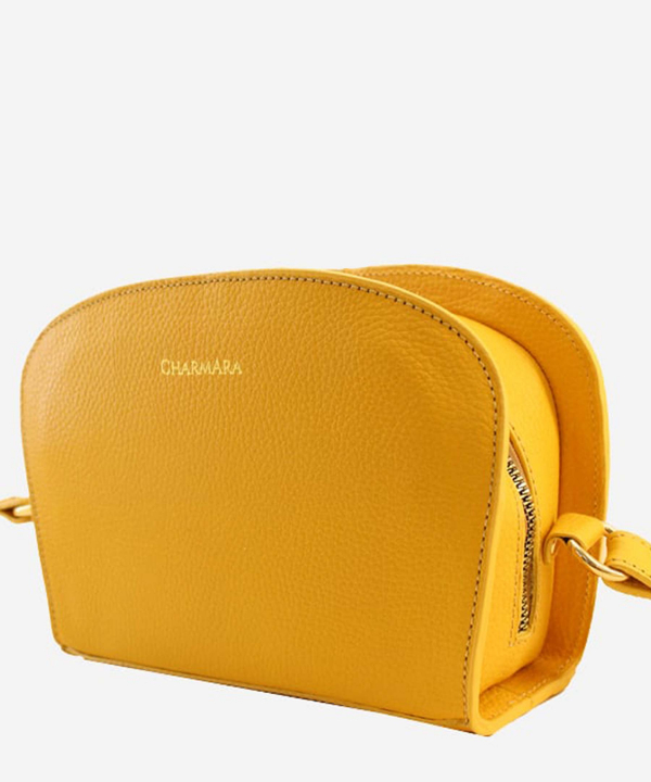 کیف دوشی چرم طبیعی زنانه چرم آرا CharmAra کد d075
