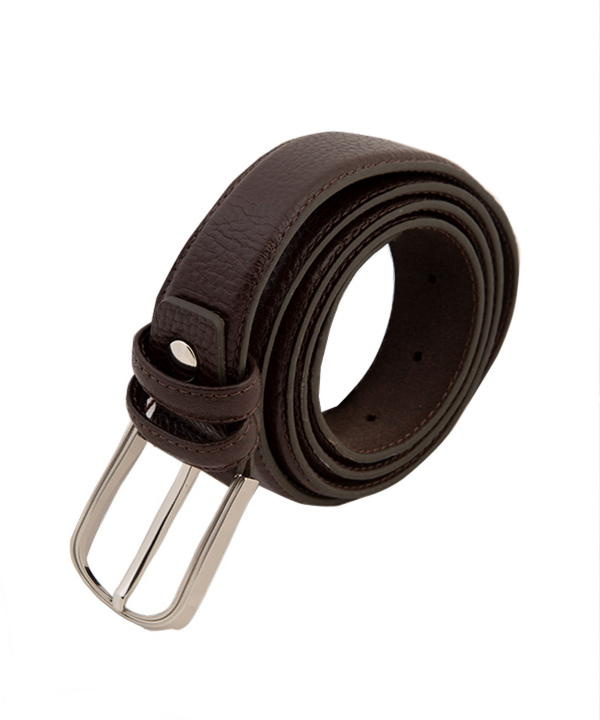 ست چرمی کیف پول، جاکلیدی و کمربند چرم مشهد Mashhad Leather کد U0011 - قهوه ای