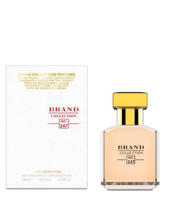 عطر جیبی زنانه مردانه برند کالکشن Brand Collection مدل باکارات رژ540 کد247 حجم 25 میلی لیتر