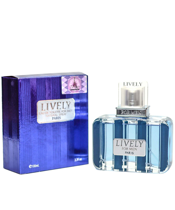عطر مردانه لایولی Lively مدل Paris حجم 100 میلی لیتر
