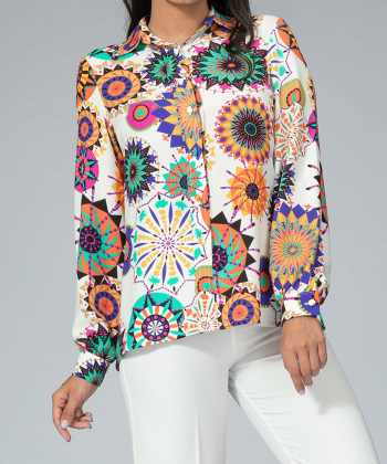 شومیز زنانه برنس Bornos مدل گلبو