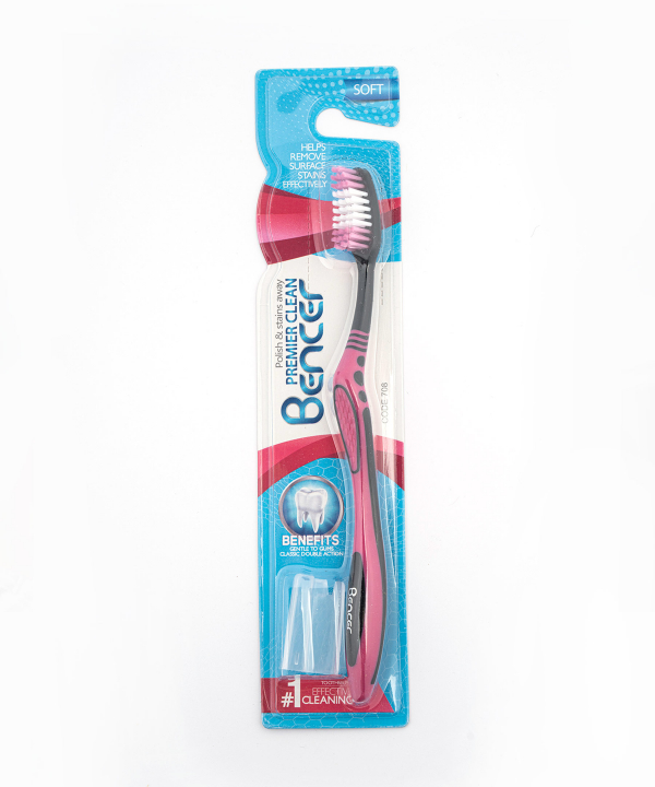 مسواک با برس نرم بنسر Bencer مدل Premier Clean 708