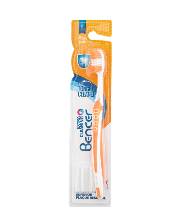مسواک با برس نرم بنسر Bencer مدل Extra Cleaning 704