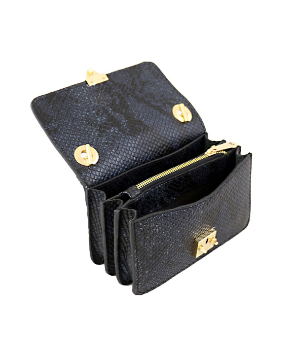 کیف دوشی چرم طبیعی زنانه منط Mante کد 4071G