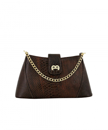 کیف دوشی چرم طبیعی زنانه منط مدل 4114C