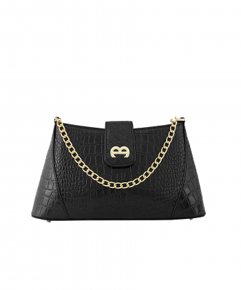 کیف دوشی چرم طبیعی زنانه منط مدل 4114C