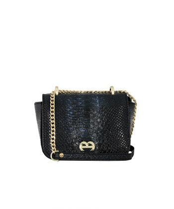 کیف دوشی چرم طبیعی زنانه منط Mante مدل آنجلا