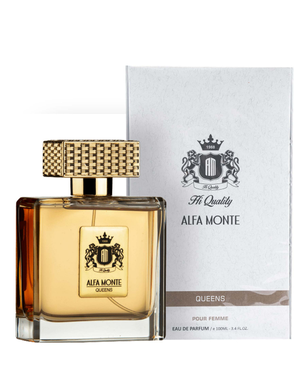 ادوپرفیوم زنانه آلفا مونته Alfa Monte مدل Queens حجم 100 میلی‌لیتر