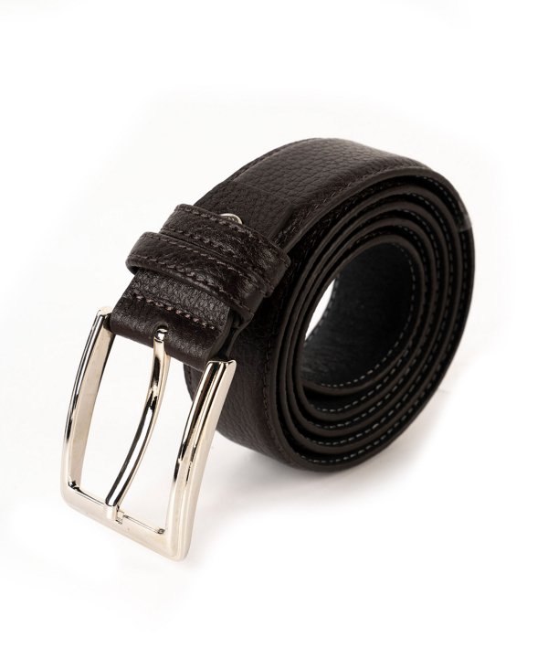 ست چرمی کیف پول و کمربند چرم مشهد Mashhad Leather کد U0018 - مشکی