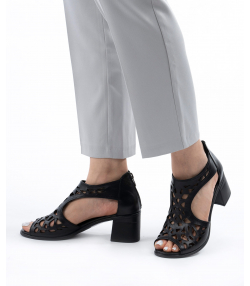 صندل زنانه چرم طبیعی چرم کروکو Croco Leather مدل 0002010098