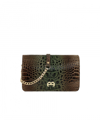 کیف دوشی چرم طبیعی زنانه منط مدل h198C