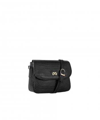 کیف دوشی زنانه چرم طبیعی منط Mante کد B214