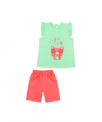 ست تاپ و شلوارک  نوزاد  فیورلا مدل 23031