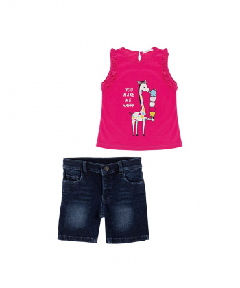 تاپ و شلوارک دخترانه فیورلا Fiorella مدل 33011