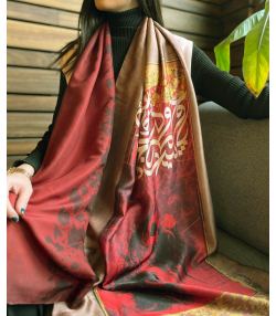 شال دورو زنانه طاقه چیان Taghechian مدل دولت عشق