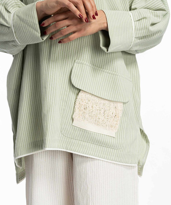 مانتو راه راه پیرکاردین PierreCardin کد P01200100000220057