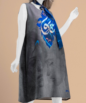 پیراهن کرپ زنانه طاقه چیان مدل am-tagh-172