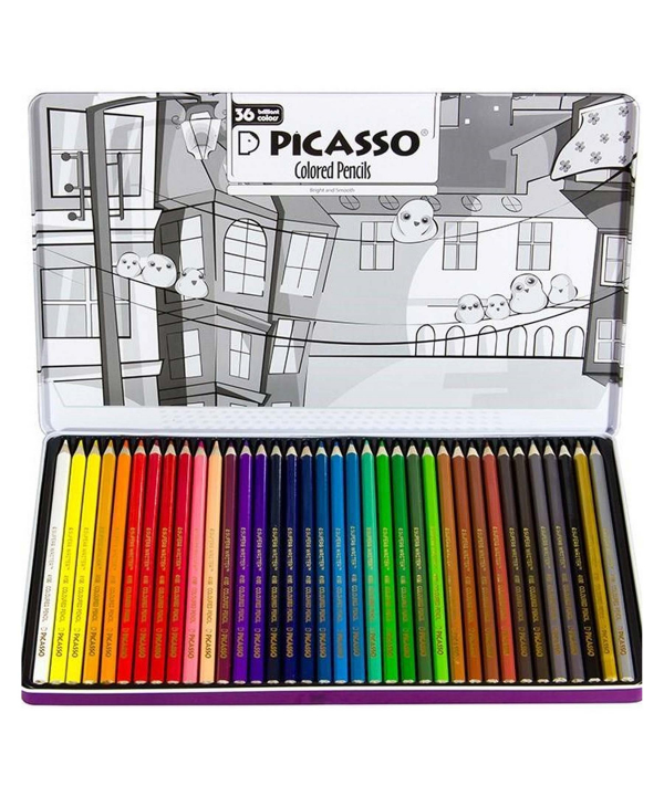 مداد رنگی 36 رنگ پیکاسو Picasso مدل Superb Writer