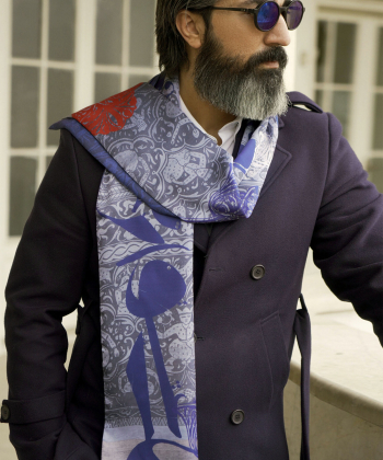 ست شال و پوشت مردانه طاقه چیان مدل ملت عشق