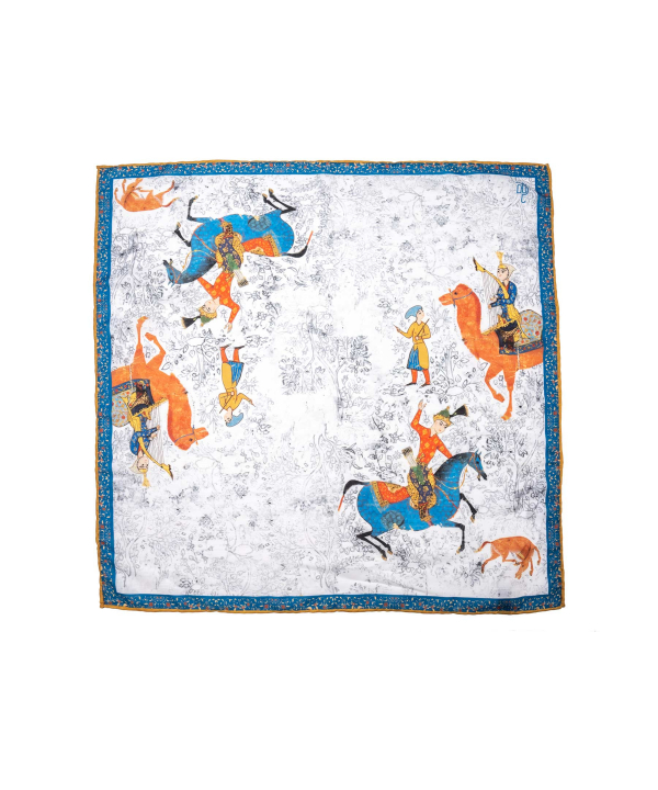 روسری کوچک زنانه موج Mowj مدل بهرام و آزاده