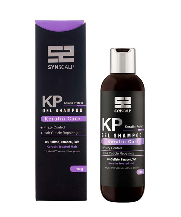ژل شامپو مو کراتین‌شده ساین اسکین Syn Skin مدل Keratin Care وزن 300 گرم