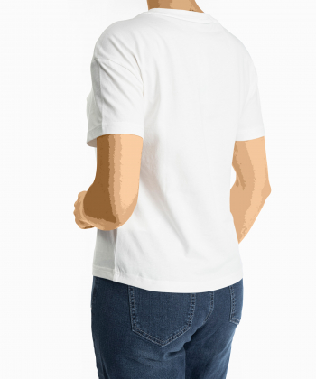 تیشرت آستین کوتاه نخی زنانه جین وست مدل 32273006