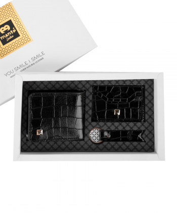ست هدیه چرم طبیعی منط Mante کد G100-2