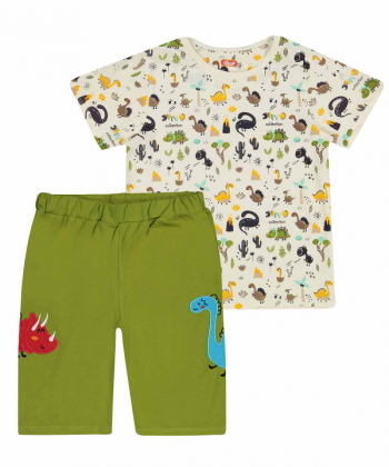 ست تیشرت و شلوارک پسرانه مادر Madar مدل راکسی کد 910668