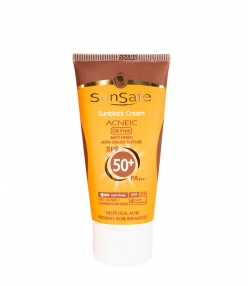 کرم ضدآفتاب رنگی با SPF50 فاقد چربی سان سیف Sun Safe  وزن 50 گرم