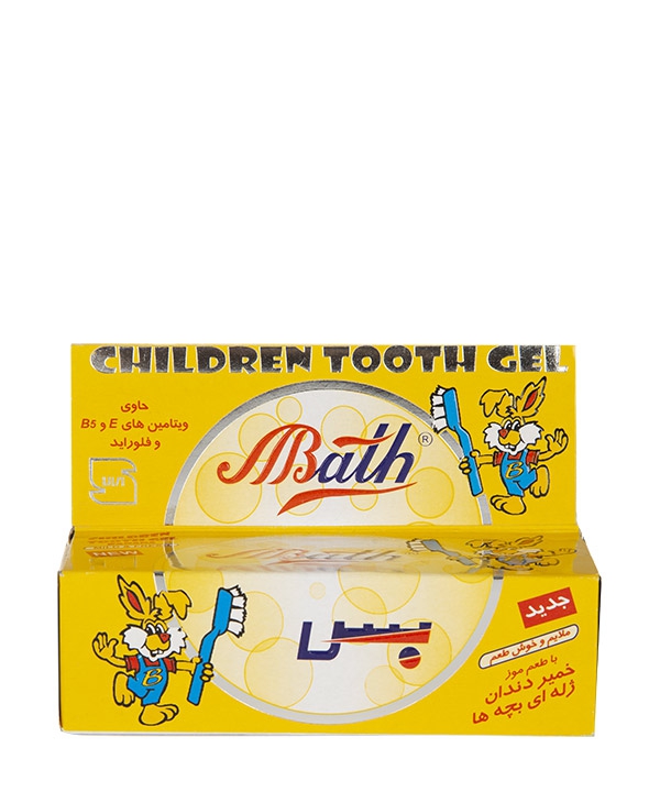 خمیر دندان کودک ژله ای بس Bath با طعم موز حجم 80 گرم