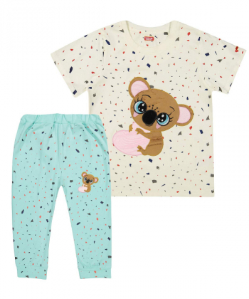 ست تیشرت و شلوار راحتی دخترانه مادر Madar کد 910370-1