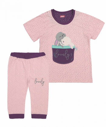 ست تیشرت و شلوار راحتی دخترانه مادر Madar کد 910370-2