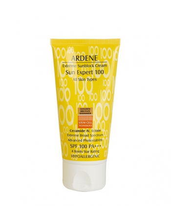 کرم ضدآفتاب SPF100 -برنزه طلایی آردن 50 گرم