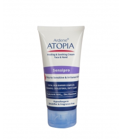 کرم مرطوب کننده و التیام بخش دست و صورت آردن اتوپیا Ardene Atopia مناسب پوست های خشک و حساس 50 گرم