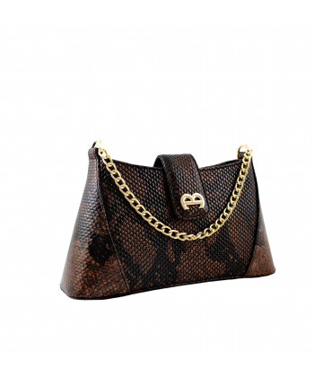 کیف دوشی چرم طبیعی زنانه منط مدل 4114C