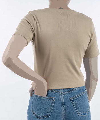 تیشرت آستین کوتاه نخ پنبه زنانه اسپرینگ فیلد مدل am-SPF-202311851