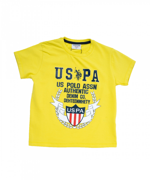 ست تیشرت و شلوارک پسرانه یو اس پولو کیدز US Polo Kids کد 2612A3