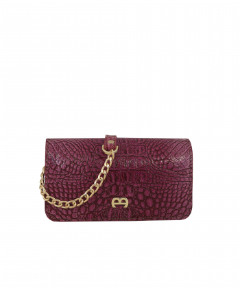 کیف دوشی چرم طبیعی زنانه منط مدل H197C