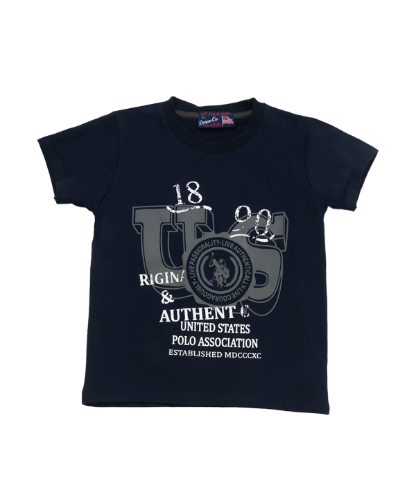 ست تیشرت و شلوارک پسرانه یو اس پولو کیدز US Polo Kids کد 2612A1