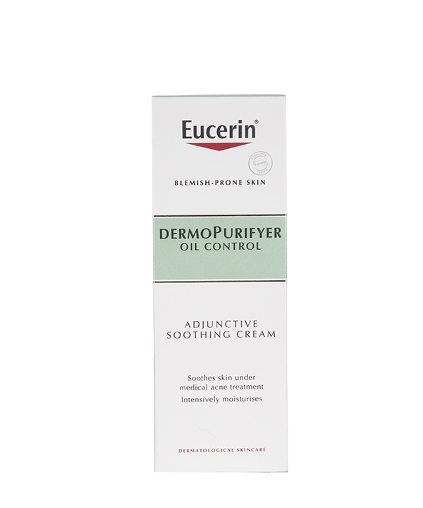 کرم مرطوب کننده اوسرین Eucerin مدل Dermo Purifyer Adjunctive حجم 50 میلی لیتر