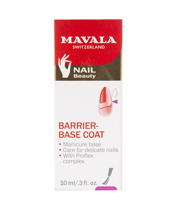محلول محافظ ناخن های آسیب دیده ماوالا مدل Barrier-Basecoat حجم 10 میلی لیتر