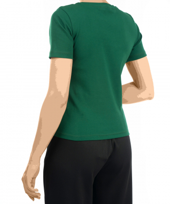تیشرت آستین کوتاه نخ پنبه زنانه تیارا مدل am-tia-302341355