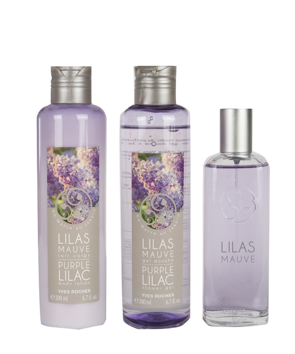 ست ادو تویلت و لوسیون بدن و ژل حمام زنانه ایوروشه مدل PURPLE LILAC