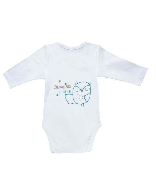 سرهمی آستین بلند نوزادی روکو Roko طرح little one
