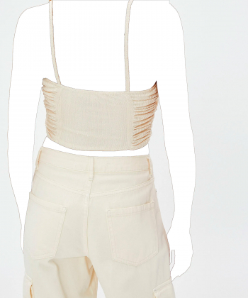 تاپ نیم تنه زنانه کوتون Koton کد 3SAK10021EK