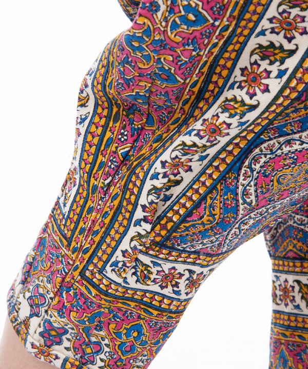 شلوار پارچه ای زنانه دوپود Dopuod طرح باغ گلدسته