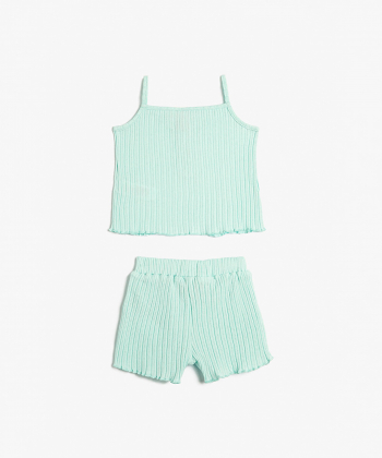 ست تاپ و شلوارک دخترانه کوتون Koton کد 3SMG10074AK