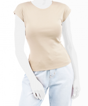 تیشرت آستین کوتاه نخ پنبه زنانه تیارا مدل am-tia-302341360