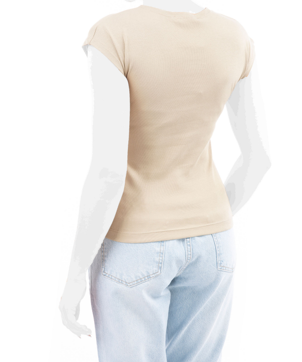 تیشرت آستین کوتاه نخ پنبه زنانه تیارا مدل am-tia-302341360